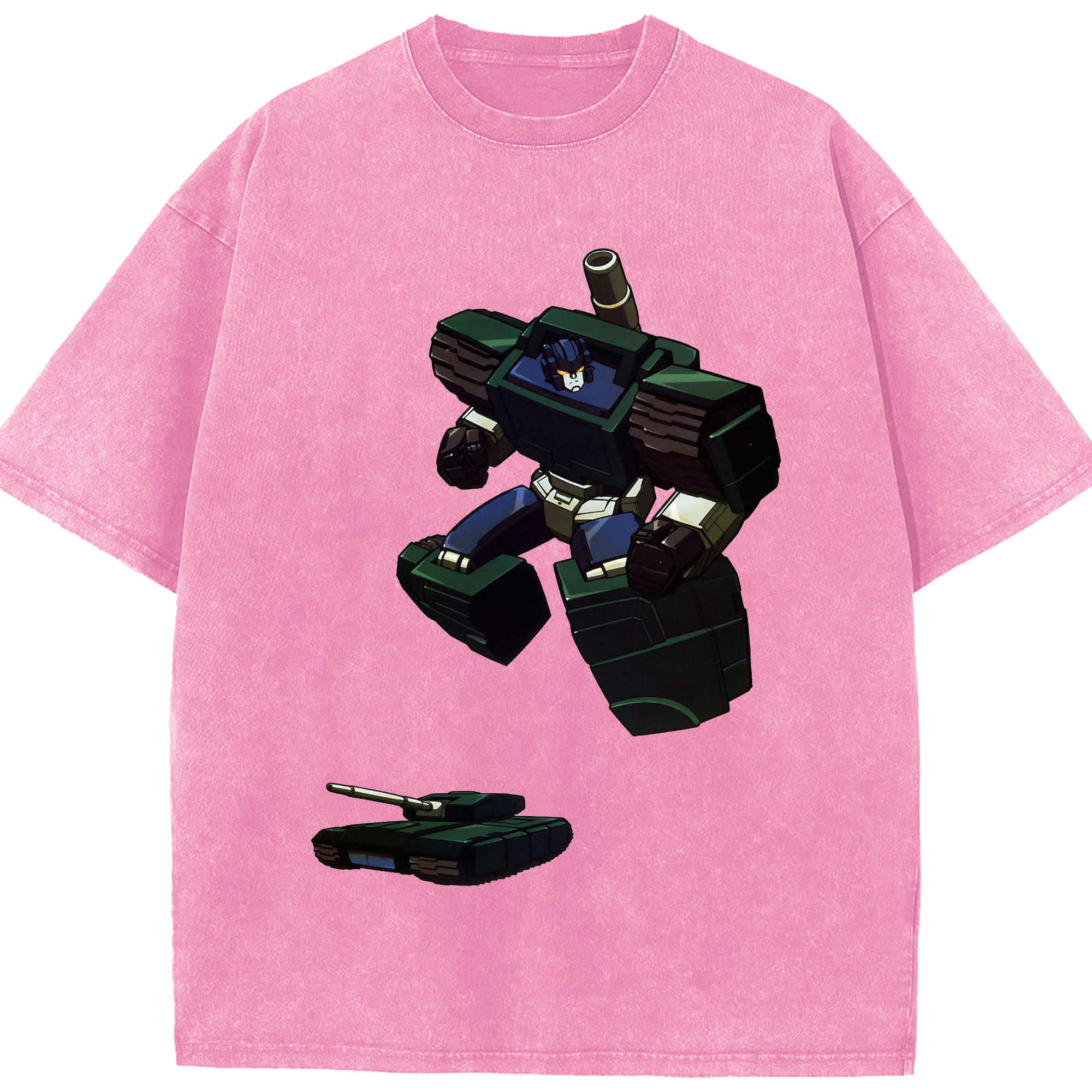（画像用）  綿100% ヴィンテージ風 半袖Tシャツ（フロントプリント）